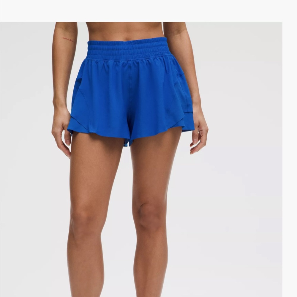 Lululemon Athletica Women's Vibrant Blue Athletic Shorts
